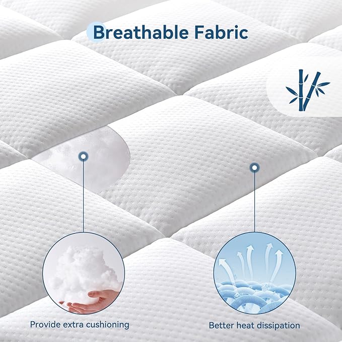 ONENICE 12 Inch Queen Mattress in a Box, Breathable Gel-Memory Foam Plus Pillowtop Mattress for Pressure Relief, CertiPUR-US Certified Bed in a Box, Fiberglass-Free