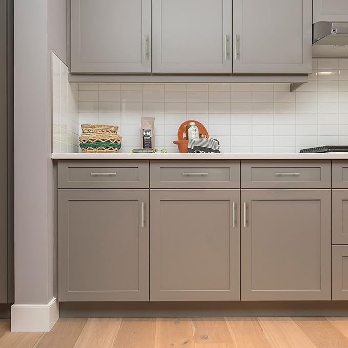 Ravinte 60 Pack 6 inch Cabinet Pulls Brushed Nickel Stainless Steel Kitchen Cupboard Handles Cabinet Handles, 3.5 inch Hole Center