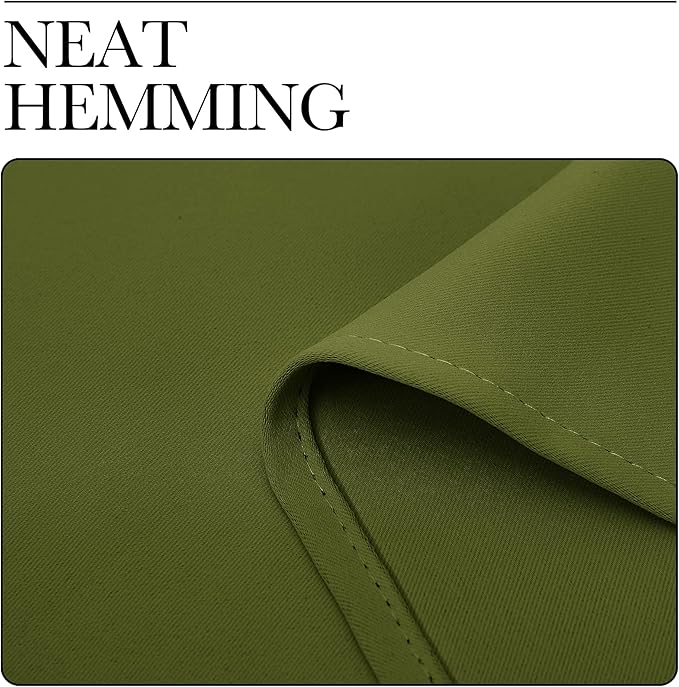 NICETOWN Olive Green Blackout Curtains 120 inches Length for Living Room, 2 Panels, 55" Wide, Thermal Insulated Long Drapes for Large Window