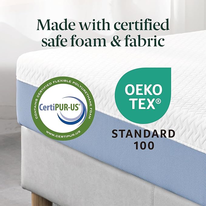 ZINUS 12 Inch Full Cooling Essential Memory Foam Mattress [NewVersion], Fiberglass Free, Medium Feel, Breathable Cooling Layers, Certified Safe Materials