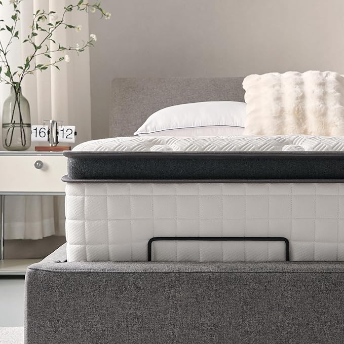 Full Mattress 12 Inch, Hybrid Full Size Mattress in a Box, Medium Feel, 3 Layer Premium Foam with Pocket Springs for Motion Isolation and Pressure Relieving, 75"x54"x12", 100-Night Trial