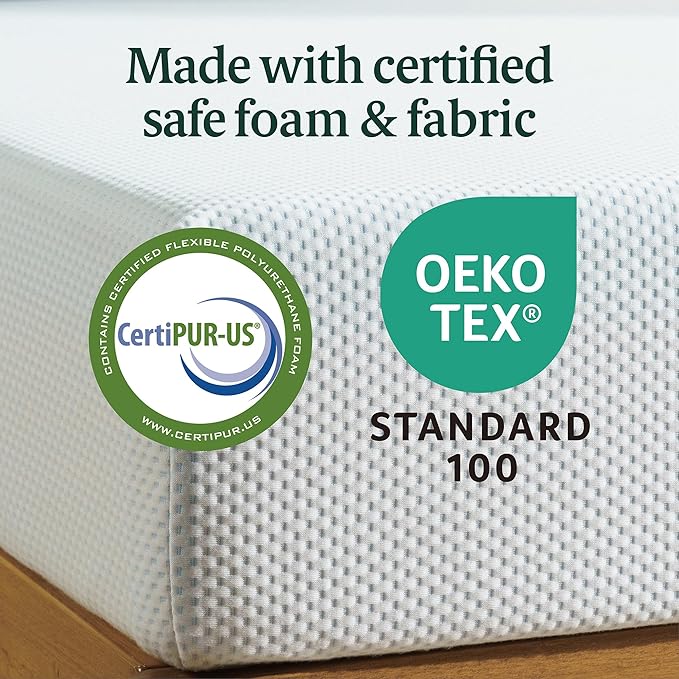 ZINUS 12 Inch Green Tea Cooling Memory Foam Mattress [New Version], King, Fiberglass Free, Medium Firmness, Cooling Gel Foam, Certified Safe Foams & Fabric, Mattress in A Box