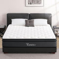 Twin Size Mattresses, 10 Inch Hybrid Memory Foam Individual Pocket Springs Twin Bed Mattress in a Box with Pressure Relief, Motion Isolation, CertiPUR-US, 100 Nights Trial