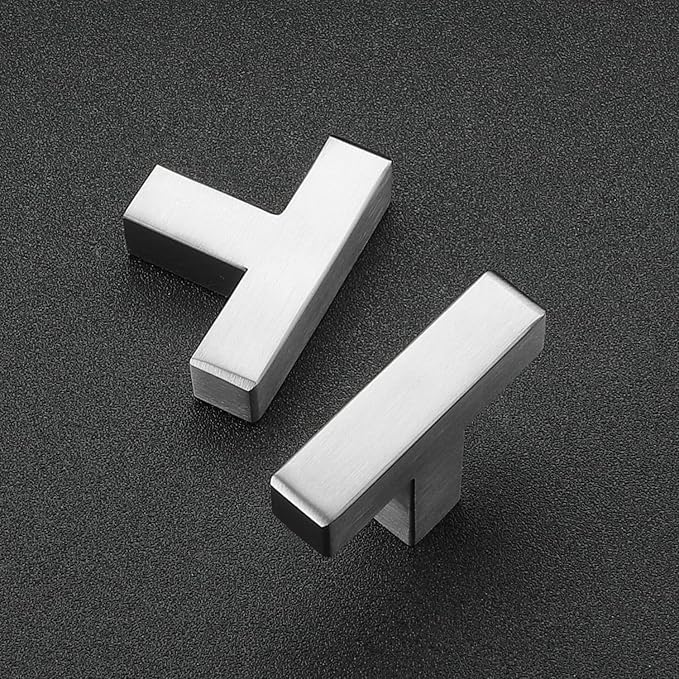 Ravinte 3 Pack 2 inch Length Square Cabinet Pulls Brushed Nickel Stainless Steel Kitchen Drawer Pulls Cupboard Handles Cabinet Handles