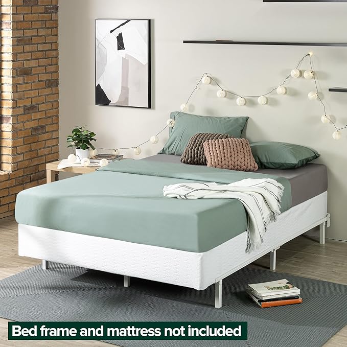 ZINUS 9 Inch Full Metal Smart Box Spring with Quick Assembly, Mattress Foundation, Strong Metal Frame, Easy Assembly