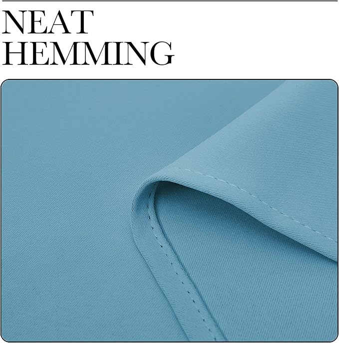 NICETOWN Teal Blue Blackout Curtains 102 inches Length for Living Room, 2 Panels, 55" Wide, Thermal Insulated Long Drapes for Large Window