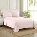 1800 Supreme Collection - Breathable Luxury Sheets with Full Elastic & Secure Corner Straps - Extra Deep Pocket Bedding, Full, Pale Pink