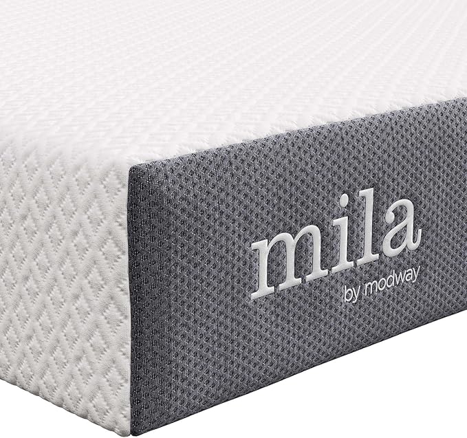 Modway Mila 6” Narrow Twin Mattress - Firm 6 Inch- 10-Year Warranty