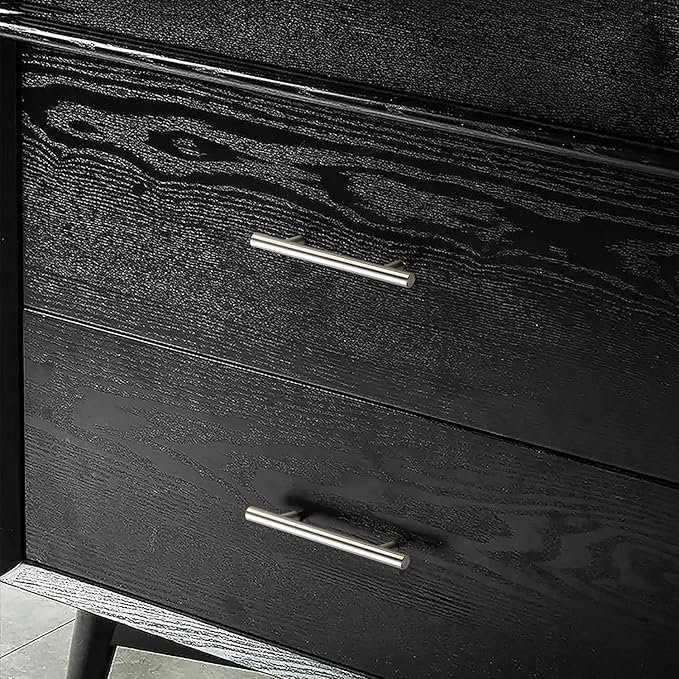 JOY DECOR 60 Pack 5 Inch Cabinet Pulls Kitchen Cabinet Handles with 3 Inch Hole Center Brushed Nickel Cabinet Hardware Stainless Steel Kitchen Drawer Pulls for Cabinets Cupboard, 76mm Hole Centers