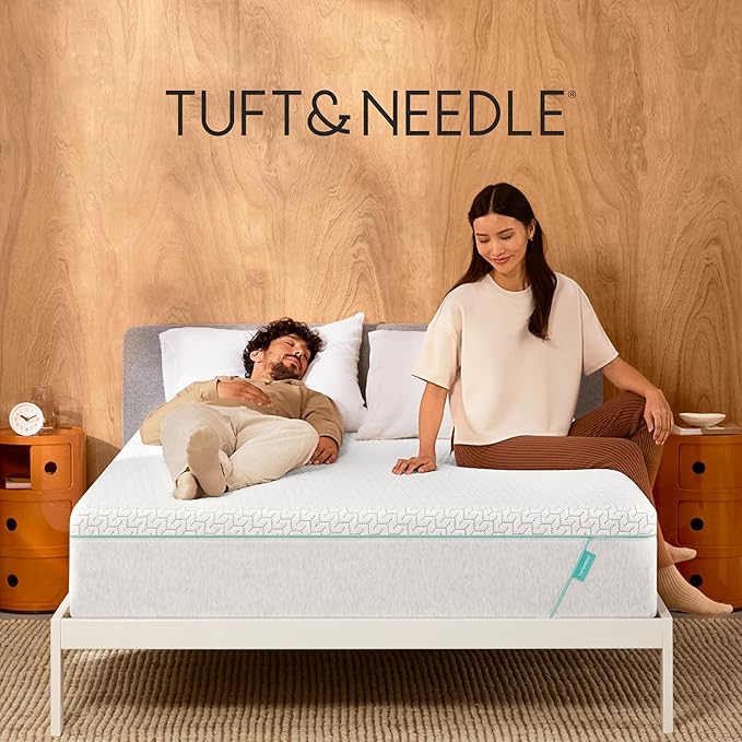 Tuft & Needle Original Hybrid Medium Twin XL Mattress, Adaptive Foam, Individually-Wrapped Coils, Cooling Pressure Relief, 100 Night Trial, Fiberglass-Free, CertiPUR-US, 10-Year Limited Warranty