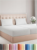 Split King Size 5 Piece Sheet Set - Comfy Breathable & Cooling Bed Sheets Set - Hotel Luxury Bedding for Women, Men, Kids, Teens, Boys & Girls - Deep Pockets & Wrinkle Free - Oeko-Tex - Grey Stripes 2