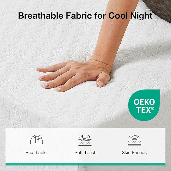 Novilla Queen Mattress, 12 Inch Queen Memory Foam Mattress for Supportive & Pressure Relief, Removable Washable Cover,CertiPUR-US Certified Mattresses in a Box, Firm