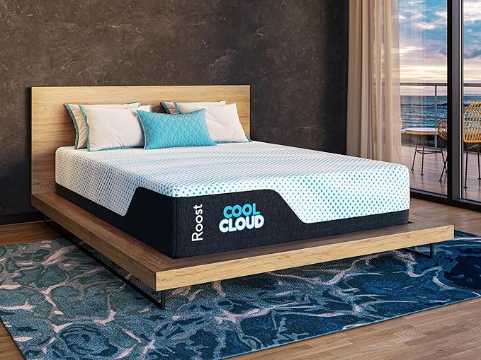 ROOST SLEEP Memory Foam Mattress, 12-Inch Full – Cool Cloud Gel Foam Bed with Plush Support, Pressure Relief & Breathable Comfort – Ideal for All Sleep Positions