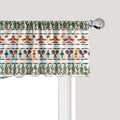 Ambesonne Mexican Window Valance, Latin American Cultural Native Borders Indigenous Saguaro Sombrero Tequila Bottle, Curtain Valance for Kitchen Bedroom Decor with Rod Pocket, 42" x 12", Jade Green