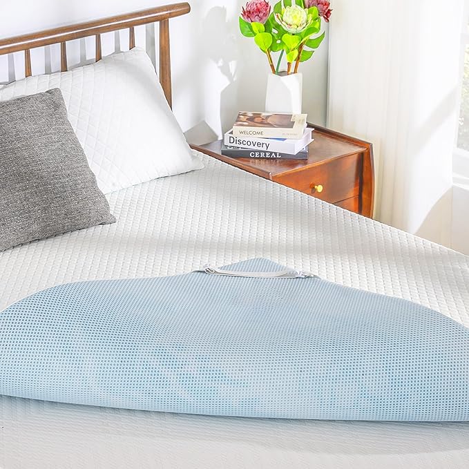 EGO Gel Memory Foam Mattress Topper, 2 Inch Twin with Removable Breathable Soft Cover, Cooling Bed Topper for Comfort Body Support & Pressure Relief, CertiPUR-US Certified