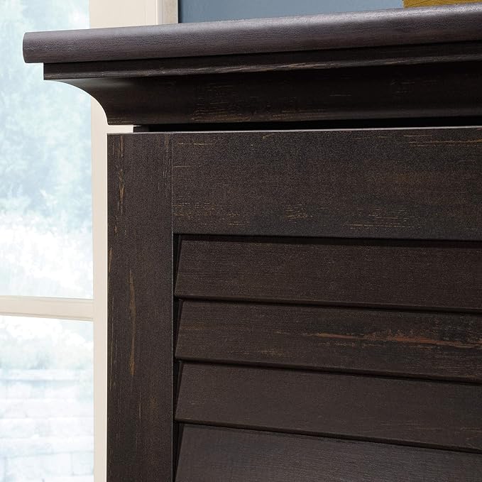 Sauder Harbor View Storage Cabinet/ Pantry cabinets, Antiqued Paint finish