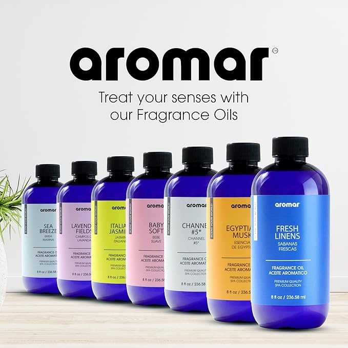 AROMAR Premium Fragrance Oil - Essential Oil for Diffusers & Home Aromatherapy - Lavender Fields - 8oz