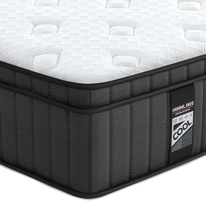 Full Size Mattress, 14 Inch Full Mattress in a Box with Gel Memory Foam and Pocket Spring, Medium Feel, Cooler Sleep & Pressure Relief, 75''x54''x14'', 120 Nights Risk-Free Trial
