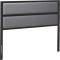 ZINUS Jessica Modern Studio Upholstered Metal Headboard, Full