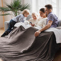Bedsure GentleSoft Sherpa Fleece Oversized Cal King Blankets for Bed - Thick and Warm Throw for Women and Men, Soft Fuzzy Plush Large Blanket for Winter, Brown, 112x98 Inches