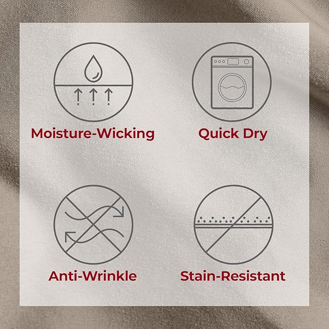 Mellanni Twin Sheets Set - 3 PC Iconic Collection Bedding - Hotel Luxury, Extra Soft, Cooling Bed Sheets - Wrinkle, Fade, Stain Resistant (Twin, Tan)