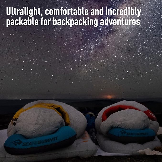 Sea to Summit Aeros Ultralight Inflatable Camping and Travel Pillow, Large (17.3 x 12.6), Aqua