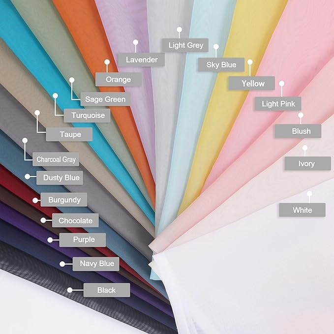 Chyhomenyc White Sheer Curtains 84 Inches Long 2 Panels Set - Light Filtering White Curtains for Living Room, Soft Gentle Voile Rod Pocket Bedroom Window Drapes, 42Wx84L Inch, 2PCS