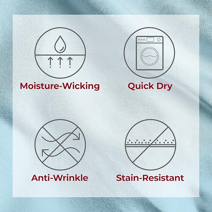 Mellanni Extra Deep California King Sheets - 4 PC Iconic Collection Bedding - Hotel Luxury, Ultra Soft, Cooling Bed Sheets - Wrinkle, Fade, Stain Resistant (Cal King, Aqua)