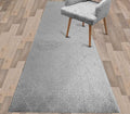 Custom Size Modern Runner Rug Carpet for Hallway Entryway Foyer Kitchen, Slip Resistant Latex Rubber Backed 31 inch Wide X Customized Length, Clouds Grey, 31 inch X 17 feet